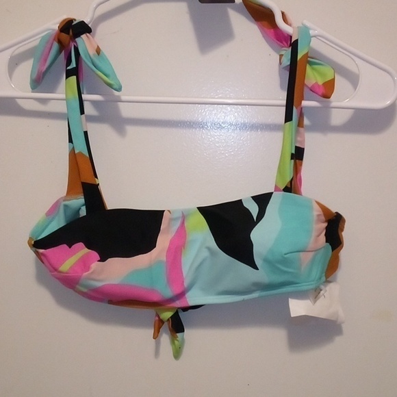 Hula Honey Other - Hula Honey Multi-Color Abstract Padded Bikini Top - Size XS